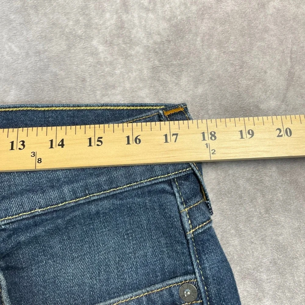 Y2K True Religion Geno Relaxed Slim Jeans Mens 34 Medium Wash Blue Denim